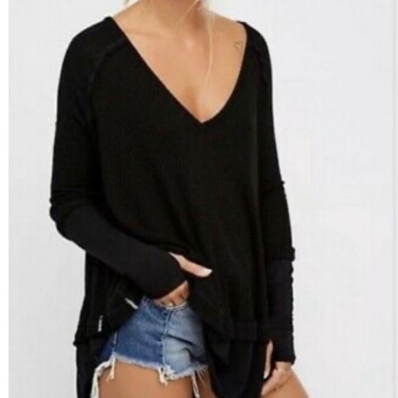 Free People Sweaters - Free People Black Thermal